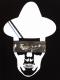 Skull Hat Mafia Swarovski Long T-shirt Black