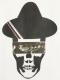 Skull Hat Mafia Swarovski Long T-shirt white