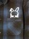 Skull Bunny flannel shirt Blue