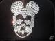 Skull mouse Swarovski cap black