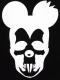 Skull Mouse Long T-shirt Black