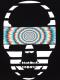 Skull psychedelic Long T-shirt black
