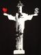Jesus Swarovski Long T-shirt black