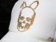 Skull Bunny Swarovski cap��White��Gold