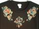 Roses T-shirt Black �� Red