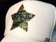 Star Camouflage Swarovski Cap white