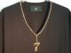 Seven Gold Swarovski necklace T-shirt ��lack