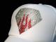 Diamond Fire pattern Swarovski cap white
