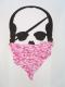 Skull pink camouflage bandana white