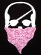 Skull pink camouflage bandana��Black
