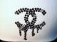 Parody Melting Swarovski knit cap white