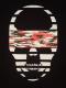 Skull camouflage red �� black Long T-shirt black