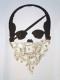 Skull bandana dollar Long T-shirt White