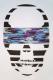 Skull camouflage Blue �� black Long T-shirt��White