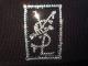 Square parody crash Swarovski knit cap black