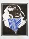 Marilyn bandana Swarovski Long T-shirt white �� blue