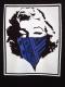 Marilyn bandana Swarovski Long T-shirt black �� blue