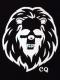 Skull Lion Swarovski zip-up Parka black