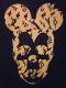 Skull mouse Rivas Monogram Long T-shirt Black