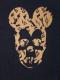 Skull mouse Rivas Monogram zip-up Parka Black