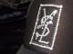 Square parody crash Swarovski cap Black