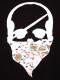 Skull bandana Trump Pattern Long T-shirt black