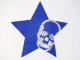 Stars Skull Swarovski T-shirt White�� Blue