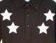Star polo shirt black��white