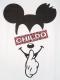 Secret mouse Swarovski T-shirt White & leopard Pink