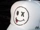Killer Smiley Swarovski cap white