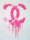 Parody Melting T-shirt white��Pink