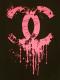 Parody Melting T-shirt Black��Pink