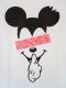 Secret mouse Swarovski T-shirt White & Paisley Red