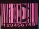 Parody bar code T-shirt black��pink