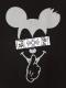 Secret mouse Cross Swarovski Long T-shirt Black