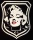 Marilyn Emblem Swarovski Stadium Jacket Black