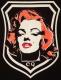 Marilyn Emblem Swarovski��Long T-shirt Black��Red