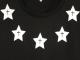 Five star cross long T-shirt Black