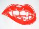 Lip Killer Swarovski Long T Shirt White