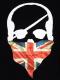 Skull bandana British flag Long T-shirt B��ack
