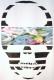 Skull Blue flower��White