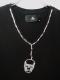 Skull Swarovski necklace T-shirt��Black
