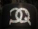 CQ cross Swarovski cap black