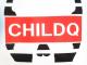 Skull CHILDQ Red Font T-shirt��white