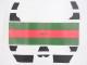 Skull Green Red Line T-shirt white