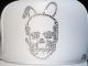 Skull Bunny Swarovski cap��White��White