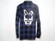 Skull Bunny flannel shirt Blue