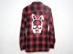 Skull Bunny flannel shirt Red