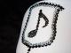 Melody emblem Swarovski white cap