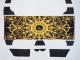 Skull yellow black pattern Long T-shirt White